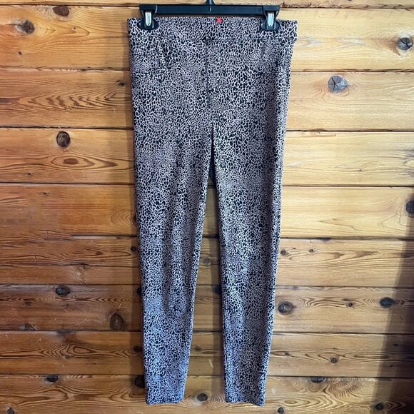 SPANX Jean-ish® Ankle Leggings, tan cheetah print size Medium - Picture 7 of 10